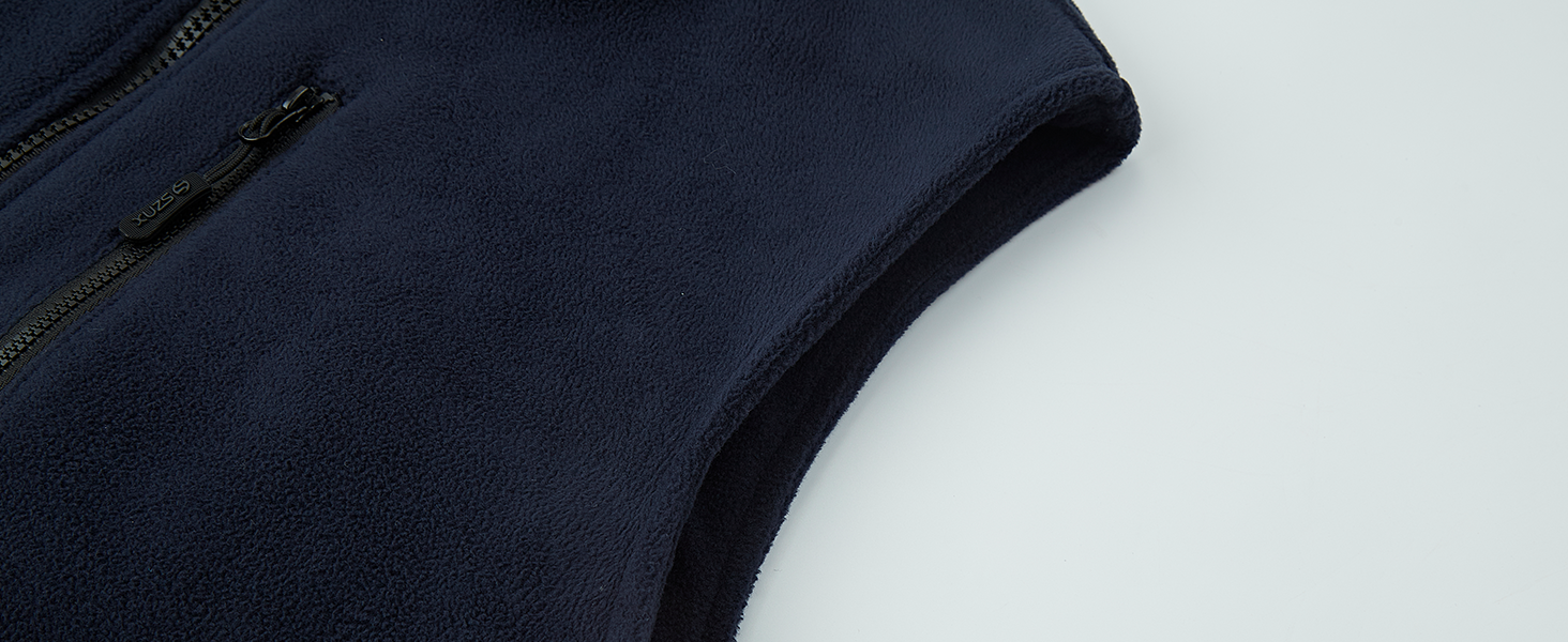 Обогревна жилетка для чоловіків SZNX з Powerbank – флісова жилетка з 6 зонами обігріву, USB акумулятор, 3 режими температури, зимова жилетка, колір: синій