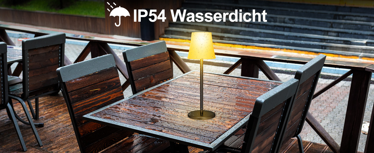 Бездротова LED лампа Suright для столу з регулюванням яскравості, 3 кольори + RGB, сенсорне керування, водонепроникність IP54, для ресторану, спальні, вечірки, кемпінгу, кав'ярні