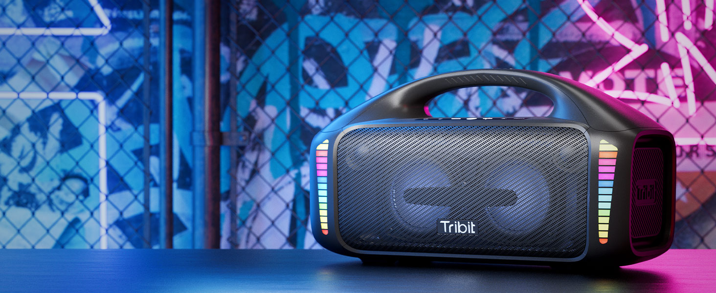 Tribit StormBox Blast – Портативна Bluetooth колонка 140 Вт, XBass, IPX7, 30 год, LED, для вечірок, пляжу, кемпінгу