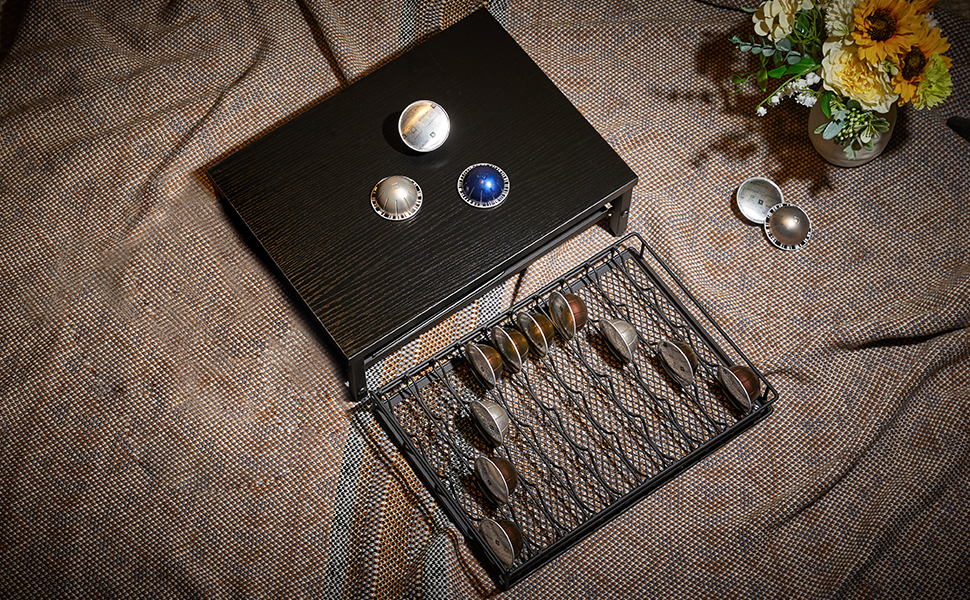 Тримач для капсул кави IBUYKE на 80 капсул Nespresso, чорний, TCJ102H
