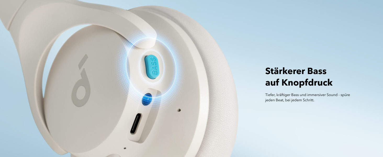 Soundcore Q11i Бездротові навушники-плеєри з Bluetooth, Anker: глибокий бас, 60 годин роботи, Hi-Res Audio, знімні амбушури, Multipoint-з'єднання (білі)