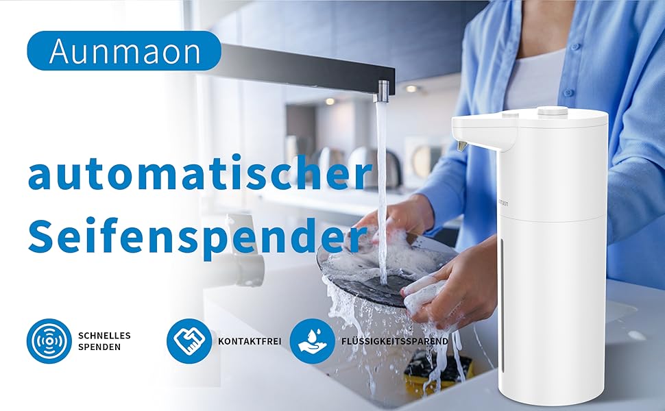 Automatic Electric Soap Dispenser - Touchless Soap Dispenser for Kitchen & Bathroom