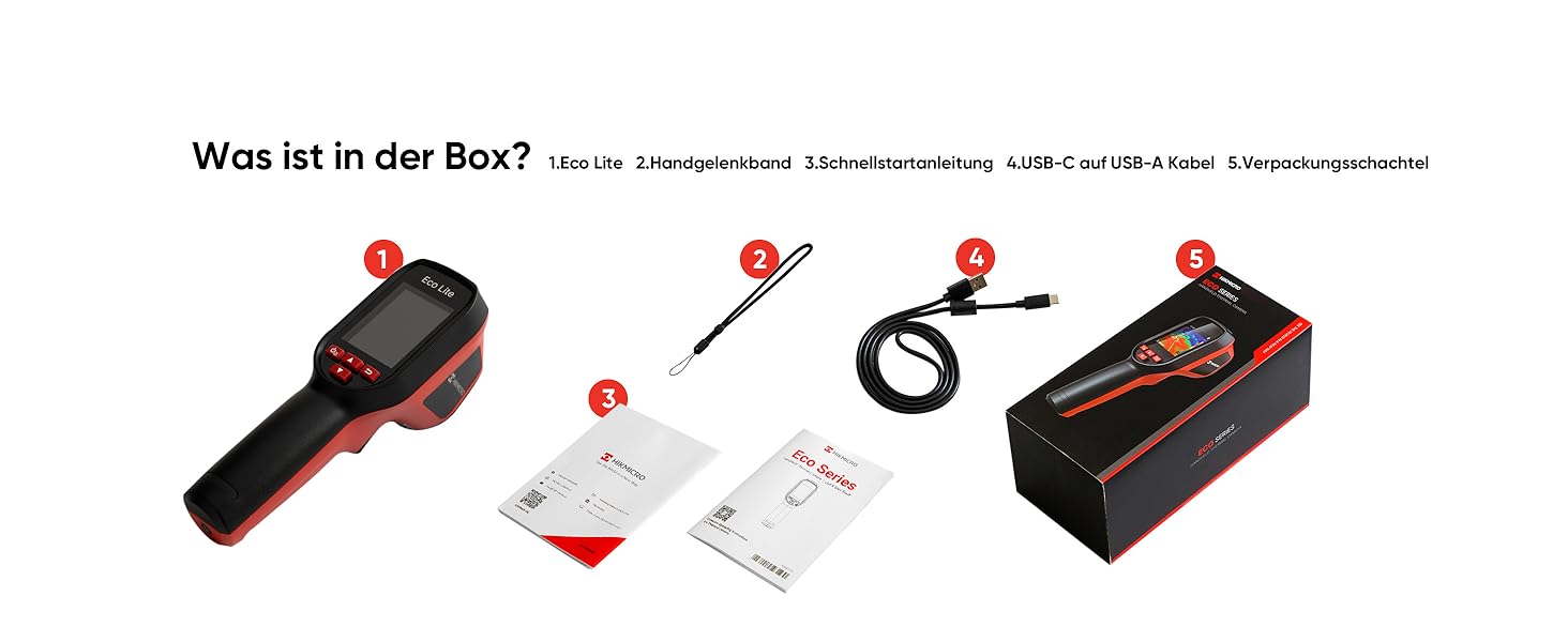 Термометр Eco Lite: діапазон -20°C до 550°C, візуальний дисплей, інфрачервоний датчик, HVAC-інструмент, подвійний режим, 14 годин роботи