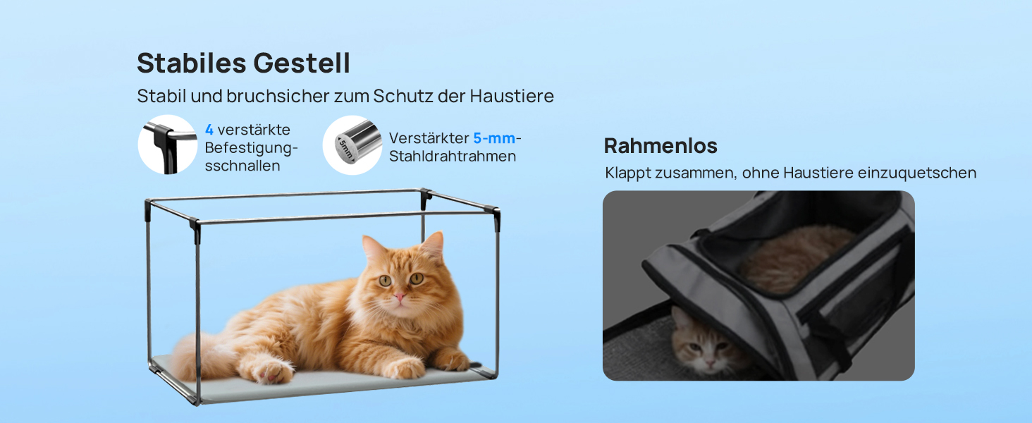 Транспортна сумка для котів Pecute Katzentasche: міцна переноска для домашніх тварин, легка, складана, для котів та маленьких собак, ідеальна для подорожей та до ветеринара, до 4 кг (44 x 23 x 30 см, темно-сірий)