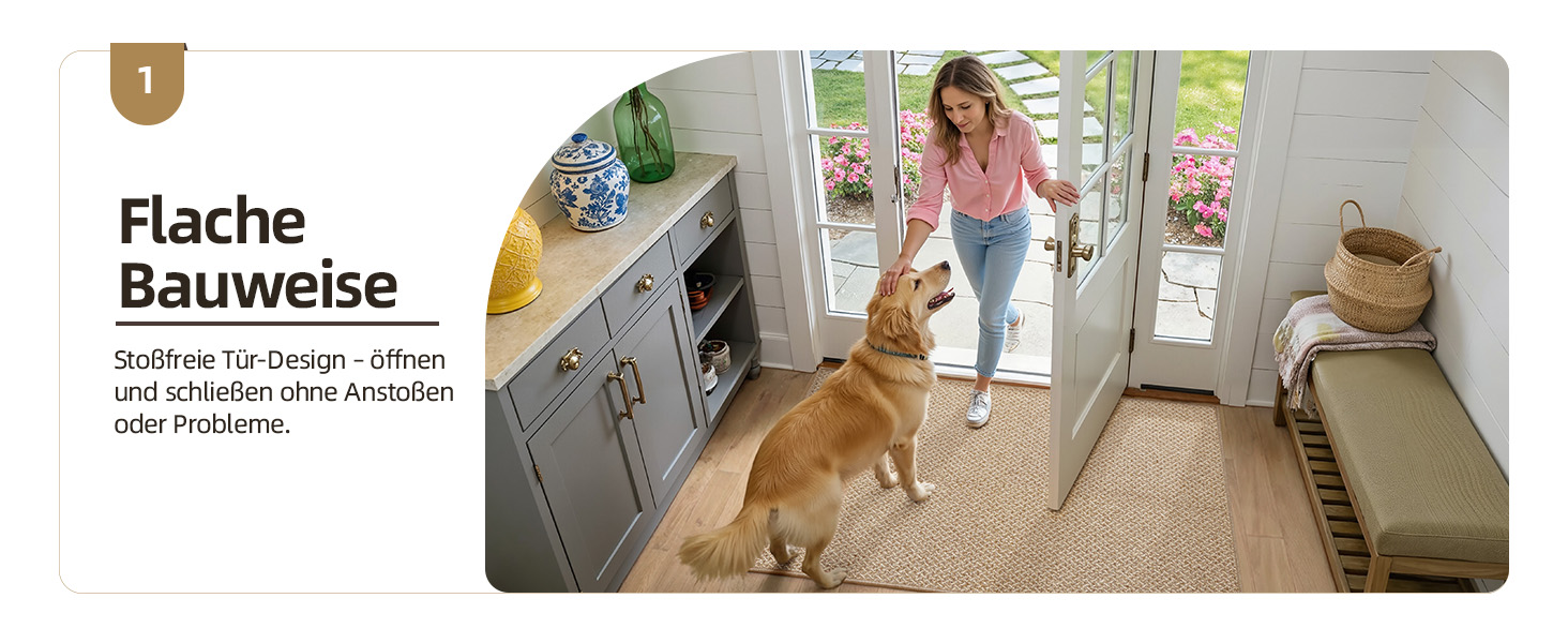 Килимок вхідний COLOR&GEOMETRY 44 x 76 см, протибрудовий килим для дому, нековзкий килимок біля дверей, колір хакі