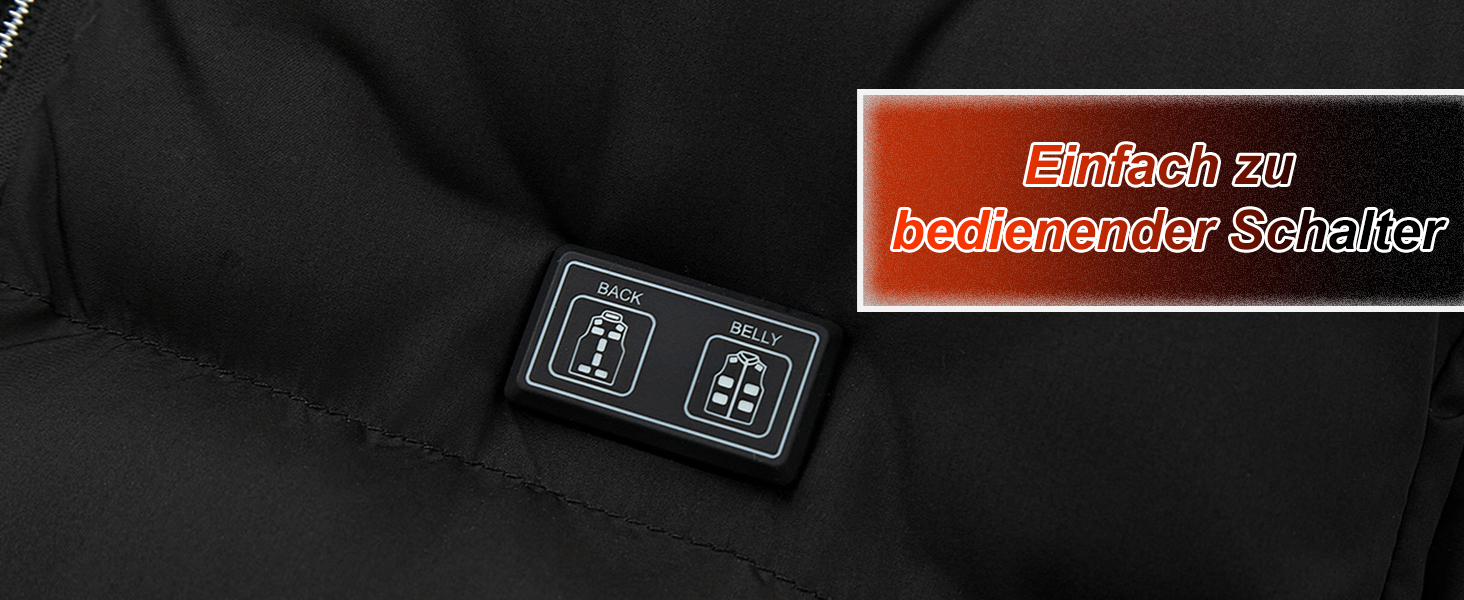 Електрична гріюча жилетка для чоловіків та жінок з 15 зонами нагріву - 3 режими температури, для активного відпочинку, катання на лижах, полювання, кемпінгу (без акумулятора), чорна, XXL