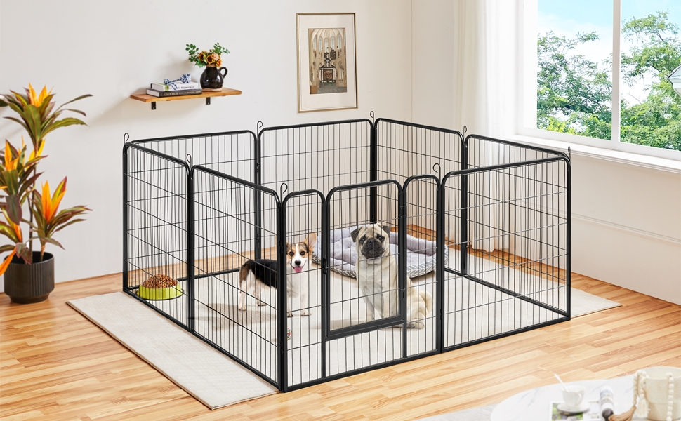 Клітка для собак Yaheetech Welpenlaufstall, 8 секцій, 80x80 см, для дому та саду