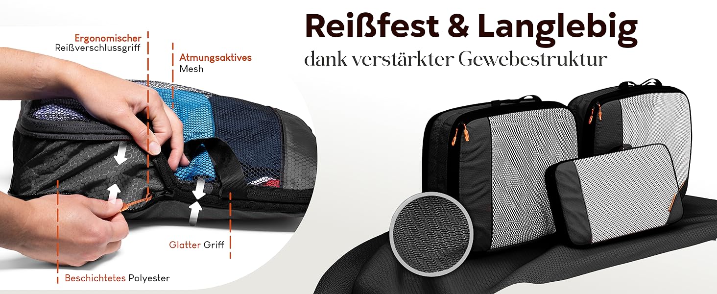 Набір кубиків для пакування з компресією для валізи та рюкзака, 3 шт, Alpine Slate (сірий)