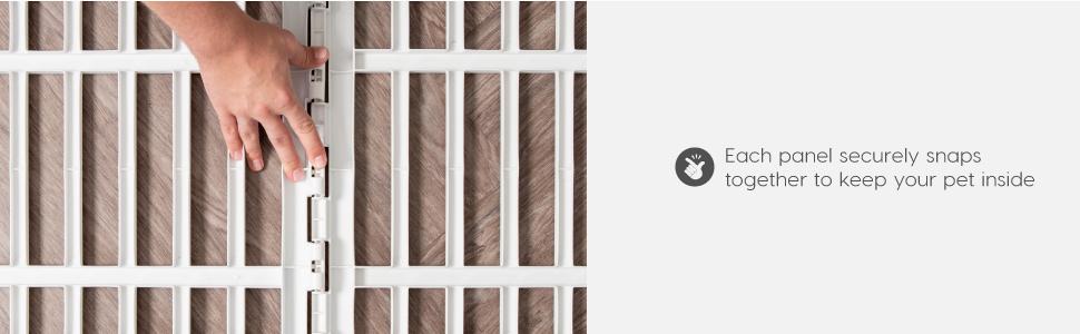 Клітка-манеж для собак Iris USA з дверцятами, 61 см, 4 панелі, чорна