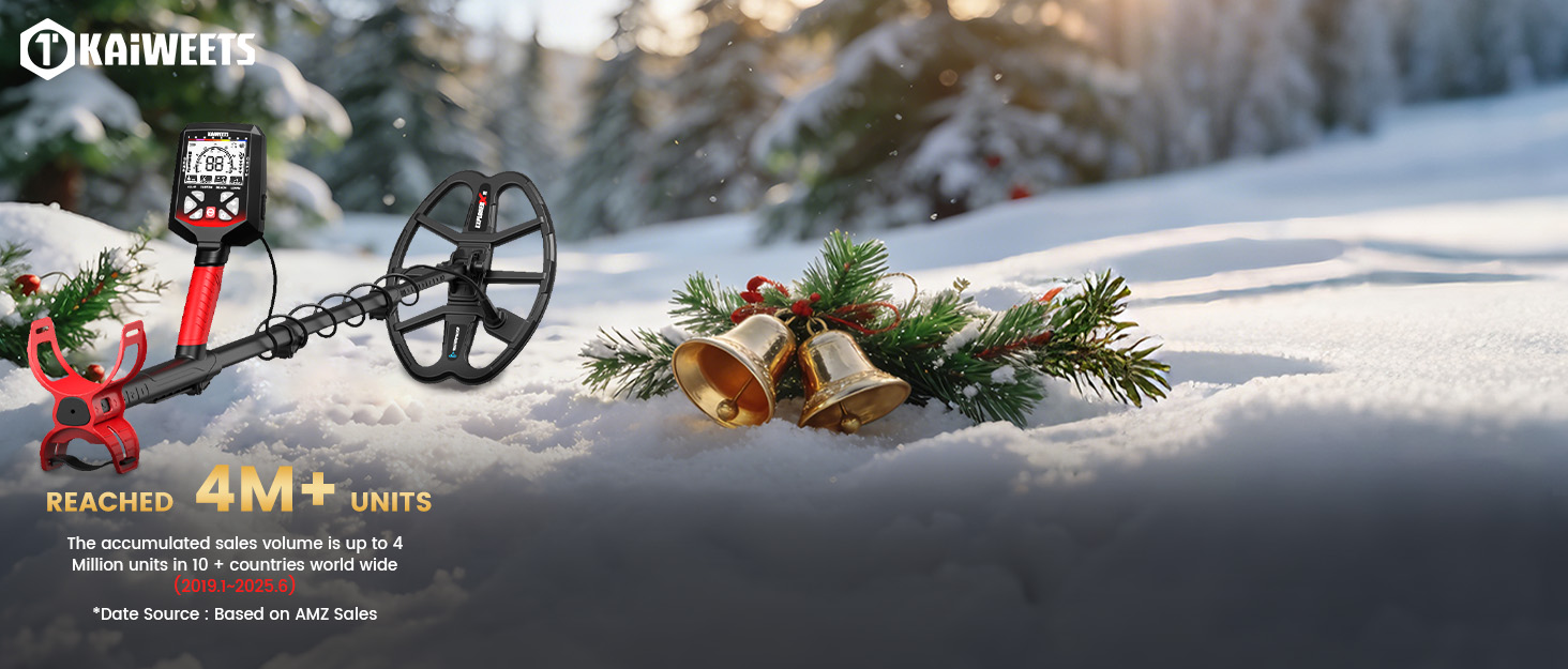 Металодетектор KAIWEETS Explorer X I 2025: 5 режимів, водонепроникний, з навушниками та лопаткою