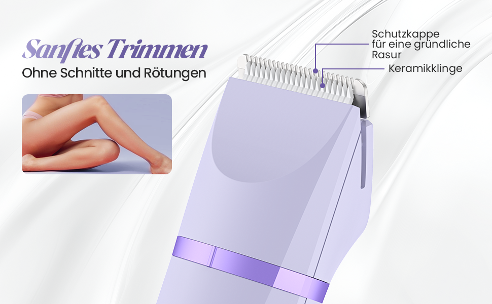 Електричний жіночий епілятор для тіла та обличчя, для інтимної зони, USB, фіолетовий