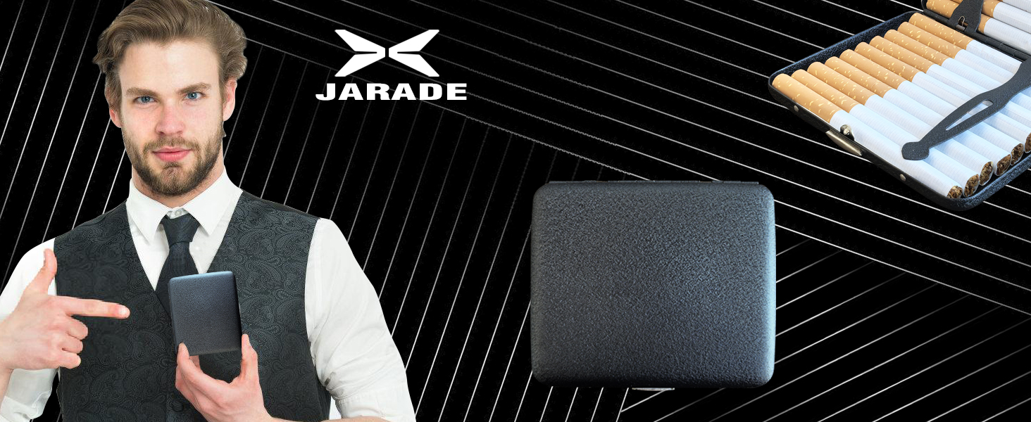 Металеве тютюнопакувальник для 20 цигарок, чорний матовий (2 шт.)