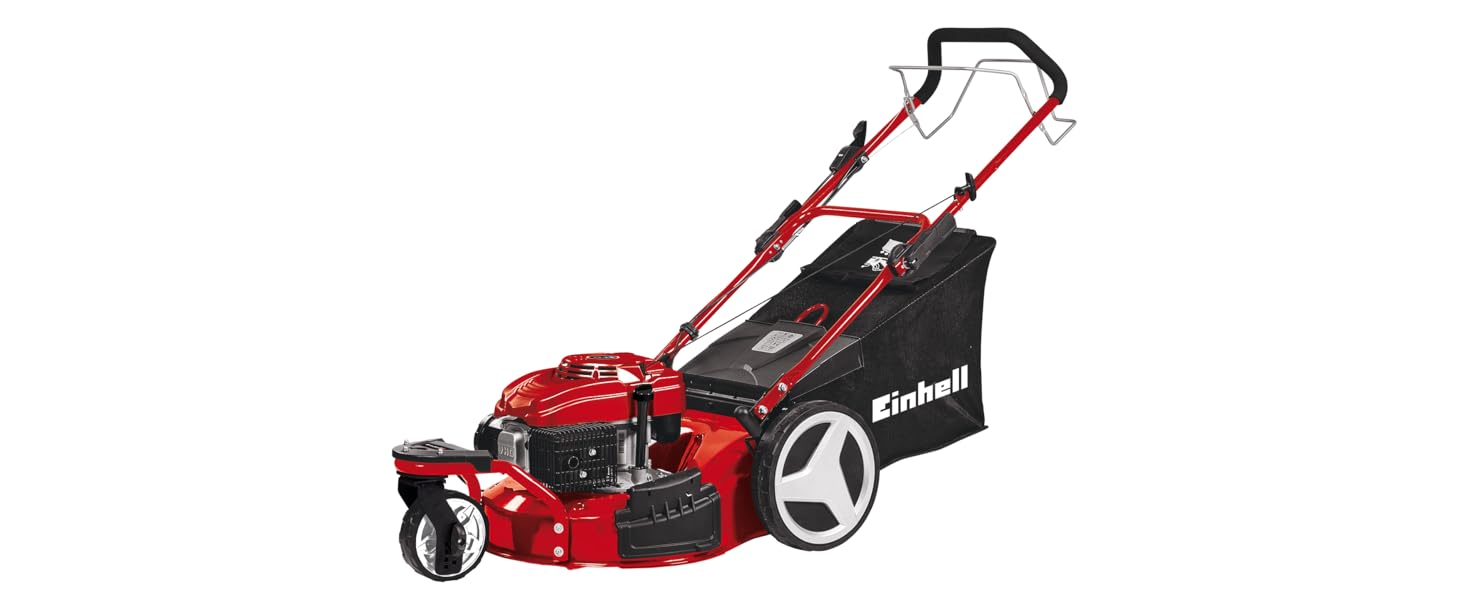Валик для газону Einhell GC-GR 57, 57 см, металевий, з бічним заповненням водою або піском, регульований скребок, червоний