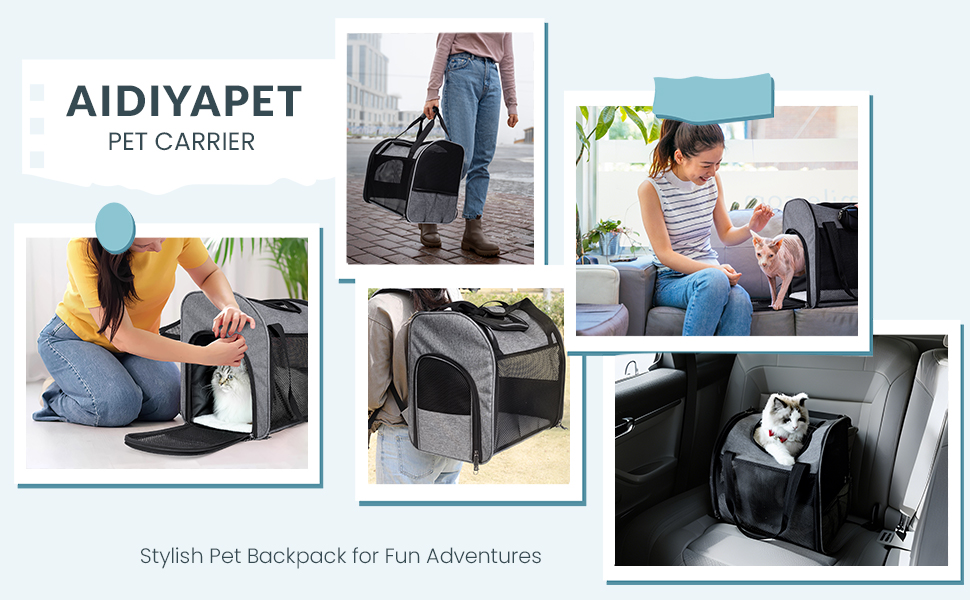 Рюкзак для кота з вікном, складаний рюкзак для собак, переноска для тварин до 8 кг