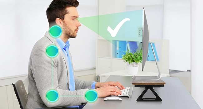 Підставка для монітора Duronic DM06-1, 62 x 30 см, підставка на стіл, підняття екрану, платформа для двох моніторів, вантажопідйомність 10 кг