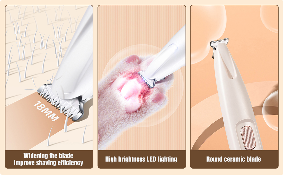 Триммер для догляду за лапами собак Paw Trim Pro - тихий, водонепроникний, для лап, очей, вух, обличчя та тіла