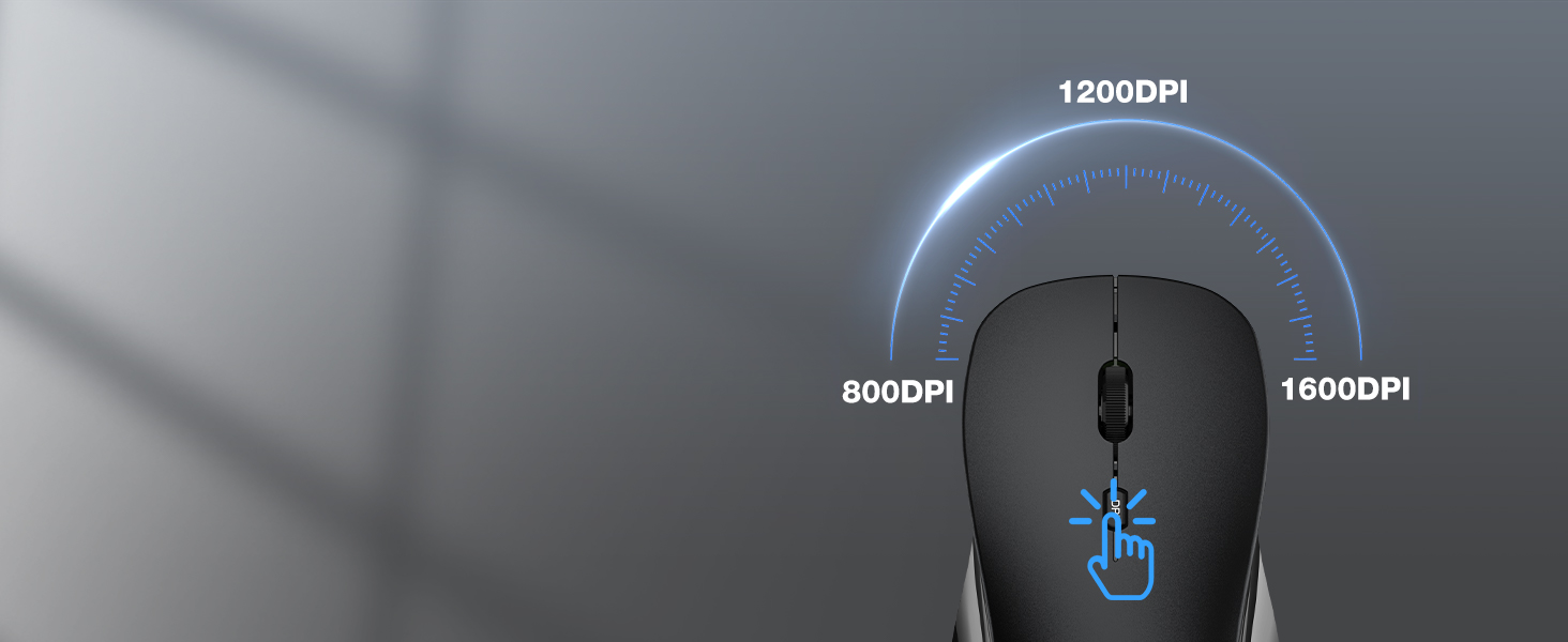 TECKNET Бездротовий Набір Клавіатури та Миші, QWERTZ, 2.4 GHz, 15м, Безшумна Клавіатура та Миша для ПК, Ноутбука, Smart TV, Білий (Сірий)