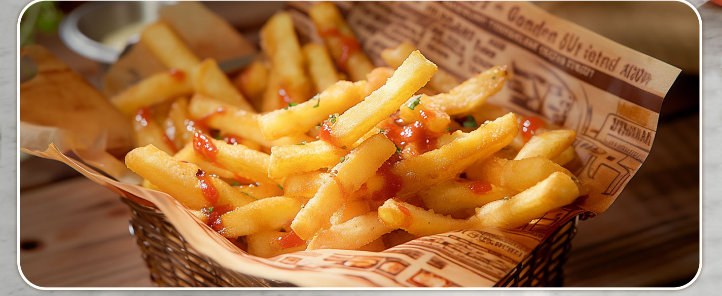 Фритюрниця без олії 7L XXL з сенсорним екраном, 12 програм, 1800W, чорний/сталь