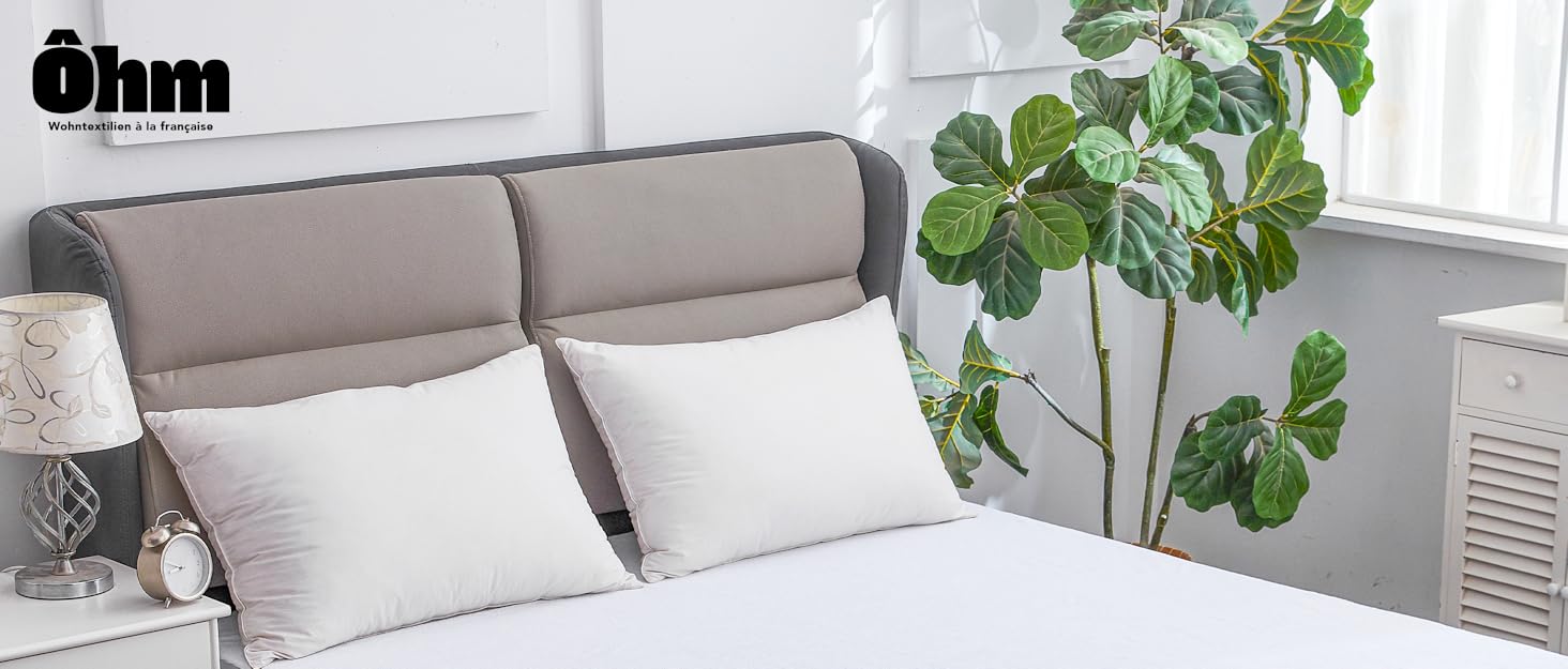 Mattress Protector 180 x 200 cm | Mattress Topper | Waterproof & Silent | Hypoallergenic & Absorbent Cotton | Anti-Mite | All-Around 40 cm | Oeko-TEX | Ôhm