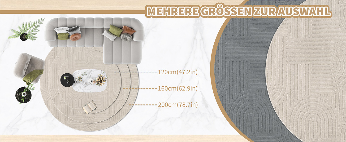 Килим для вітальні 160x230 см, великий пухнастий з коротким ворсом, миючий, сучасний, з 3D ефектом, нековзний, для їдальні, кухні, спальні, бежевий