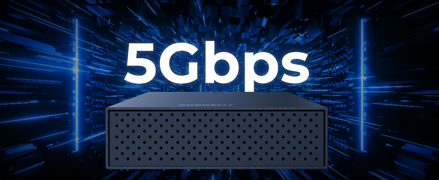 Корпус для жорсткого диска/док-станція Sabrent для 2.5' та 3.5' SATA HDD/SSD – USB 3.0, 5 Gbps, без інструментів, LED, Plug & Play (EC-KSL3)