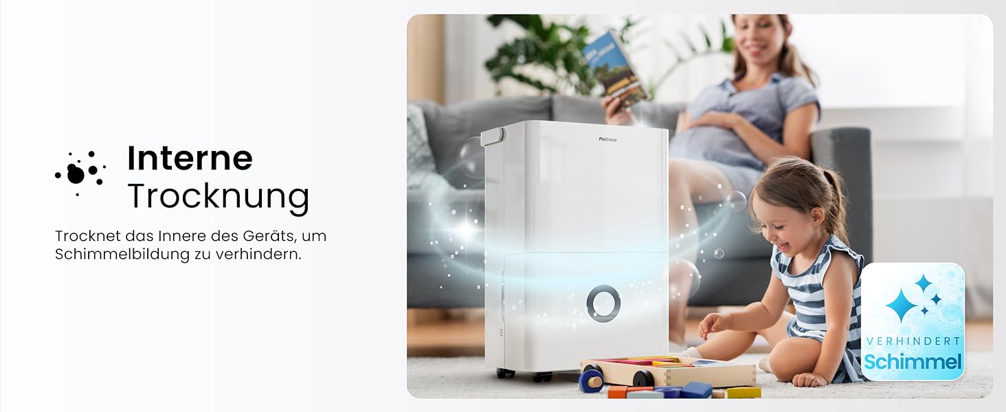 Про Breeze Зволожувач повітря 30л/24г - електричний з Wi-Fi та додатком - датчик вологості, 4л бак, таймер, шланг - від вологи та плісняви