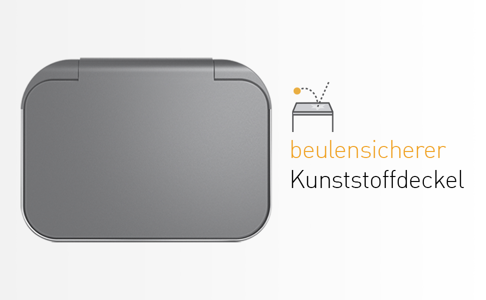 Сміттєвий бак Simplehuman CW2080 45 л з педальним механізмом, з відділенням для пакетів, для кухні, з нержавіючої сталі та сірого пластику