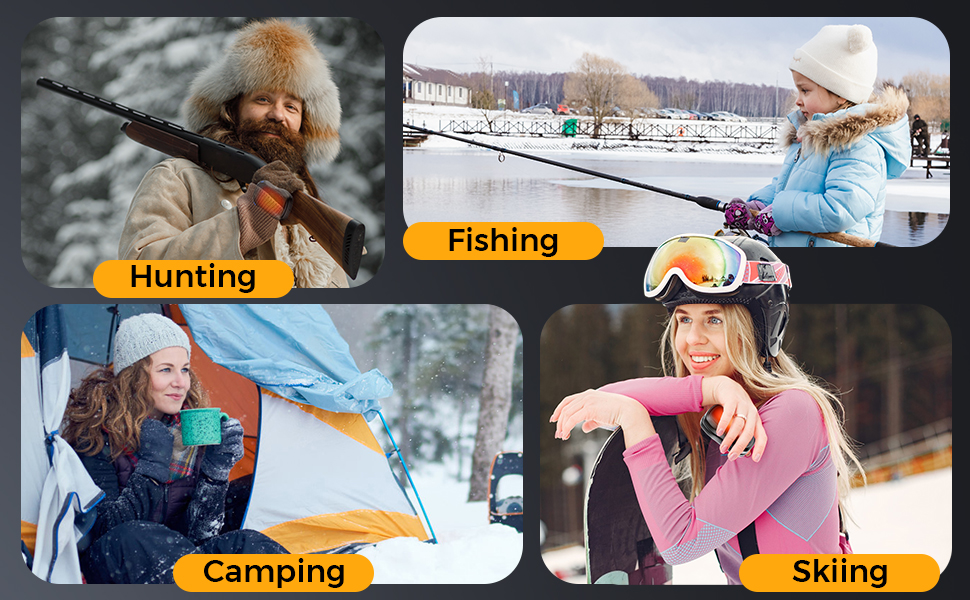 Електричні грілки для рук 2 шт. з AI-чіпами, багаторазові, з магнітним USB-підключенням, 3 режими нагріву, до 24 годин роботи, чорні - подарунок для жінок та чоловіків