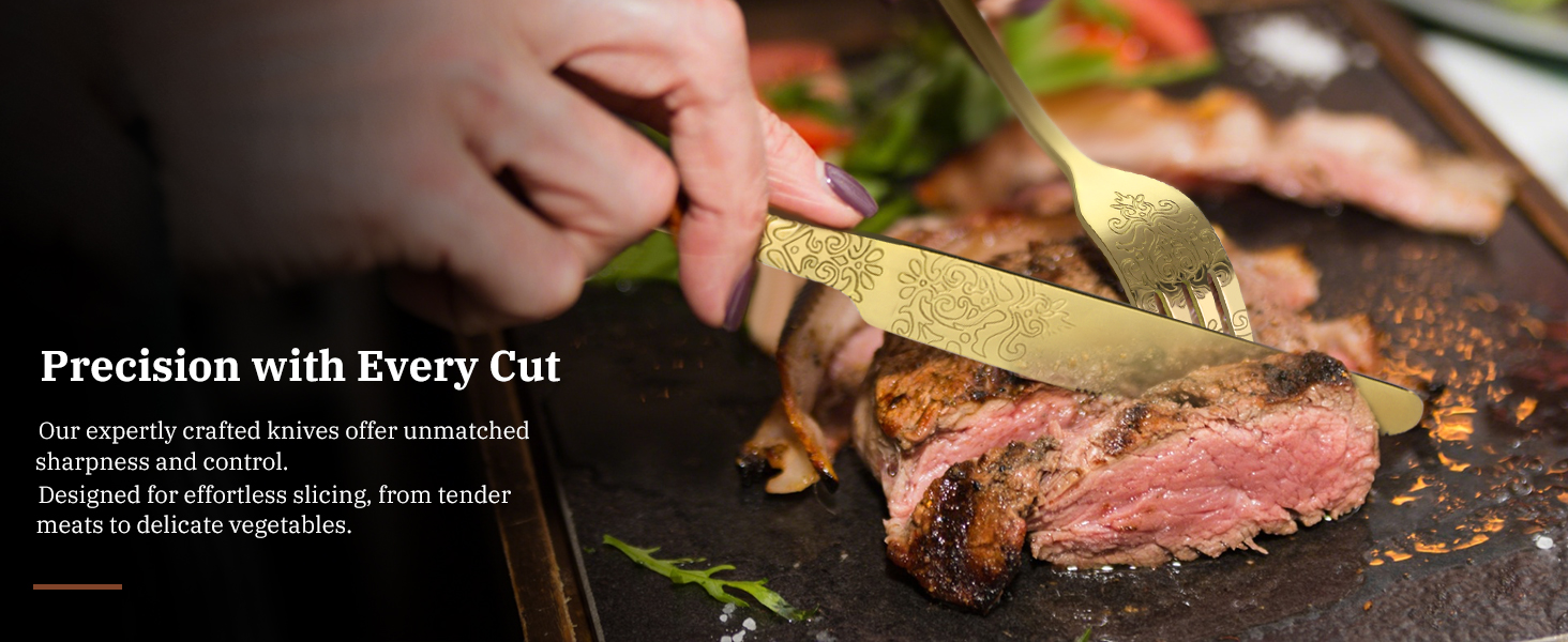 Набір столових приборів DRAGON RIOT на 6 осіб (30 предметів) з нержавіючої сталі, рожеве золото, елегантний набір ножів, виделок та ложок для дому, вечірки або ресторану