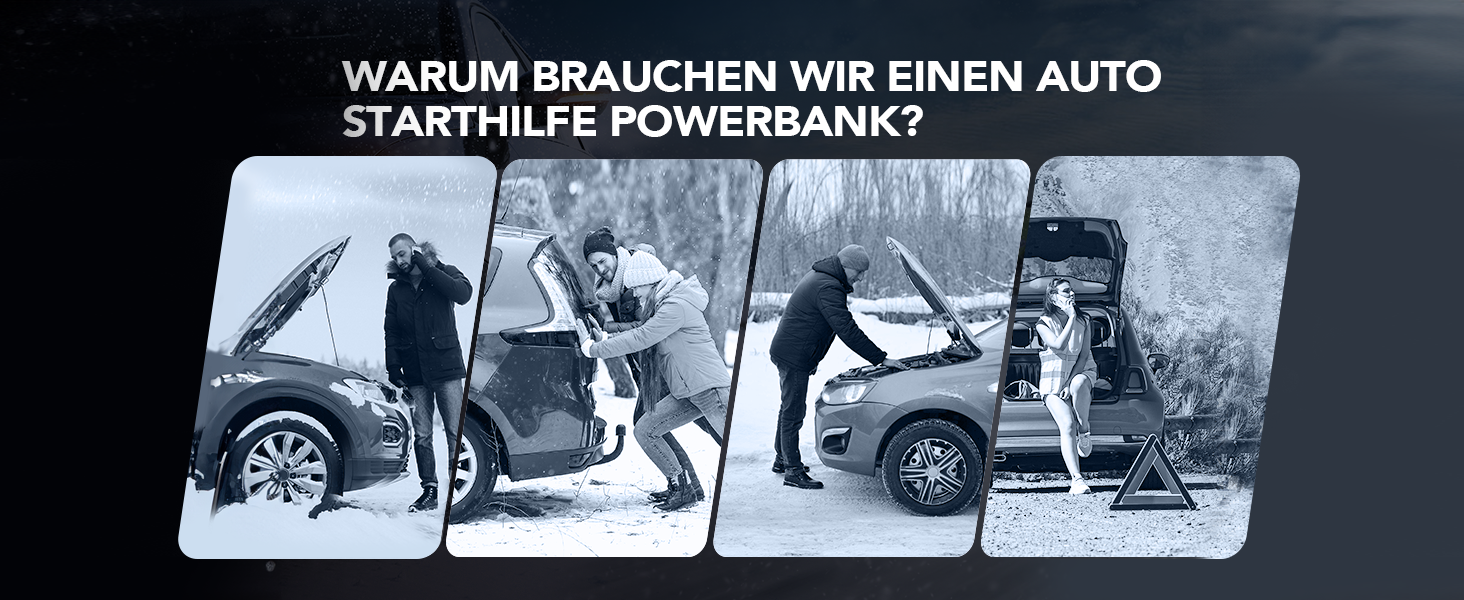 Powerbank Flylinktech CF900 для автозапуску з LCD-дисплеєм, 7000A, LED-ліхтарик, USB 3.0 (до 9.0L бензин/8.0L дизель)