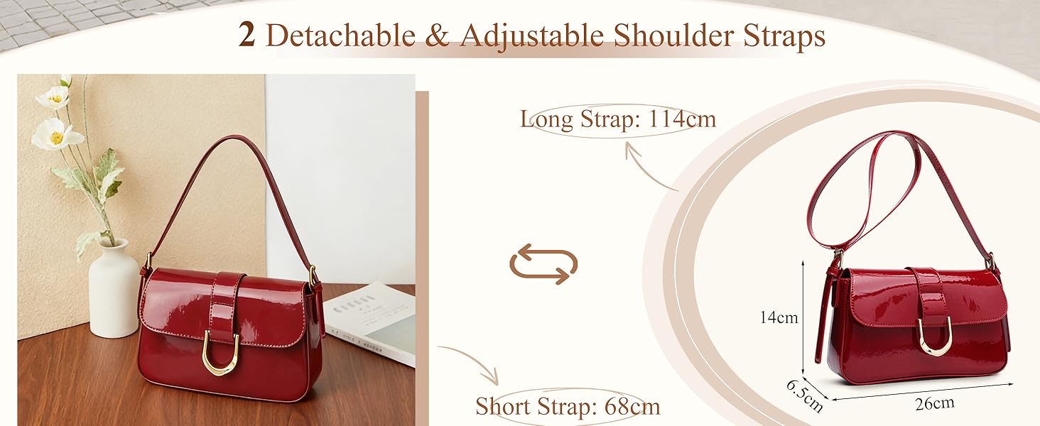 Сумка жіноча через плече з екошкіри червона: маленька сумка-шопер для повсякденного використання, роботи та відпочинку