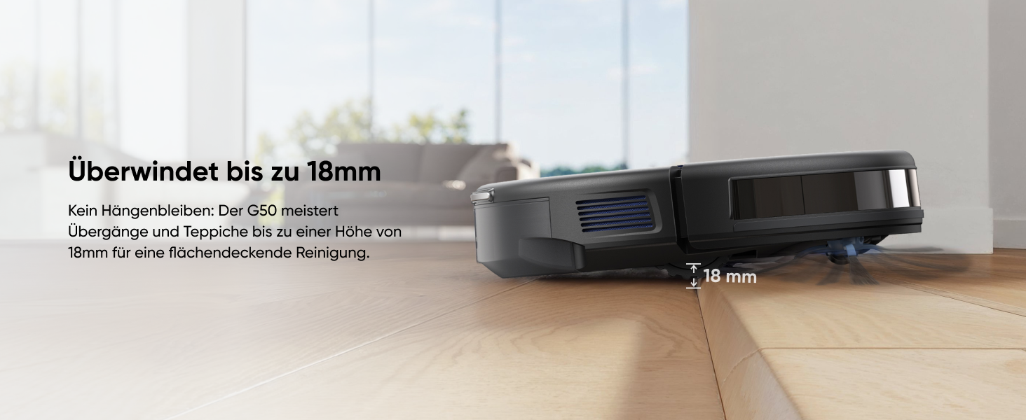 Робот-пилосос Eufy G50: потужність 4000Pa, динамічна навігація, ультратонкий (85 мм), Pro-розчісування, турбощітка, ідеально для шерсті тварин та твердих підлог