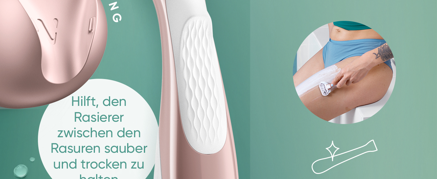 Жіноча бритва Gillette Venus Pro Smooth Sensitive Rosegold: бритва + 3 змінні касети + підвіс для душу
