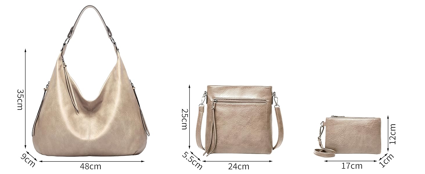 Жіноча сумка-шопер елегантна крос-боді з PU-шкіри (кава/світло-хакі) з кишенею на блискавці