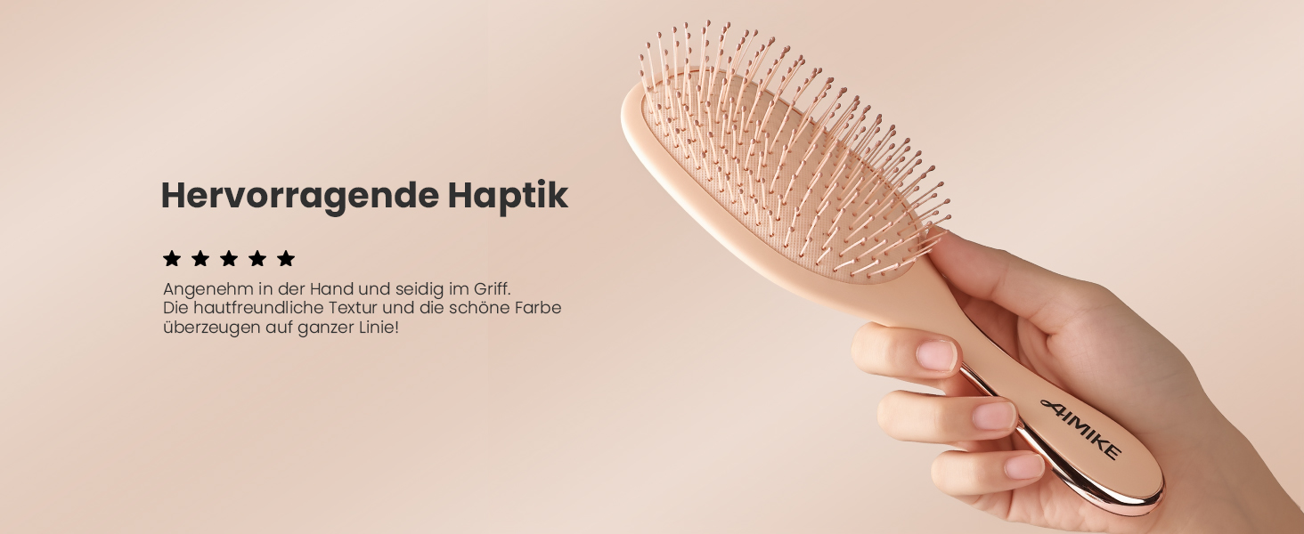 Щітка для волосся AIMIKE без пошкоджень, розпушувач з м'якими щетинками, безболісна розпушувальна щітка для складних вузлів, особливо делікатна до тонкого волосся, ідеальна для догляду за шкірою голови та масажу. Подушковий масажер LuxeSilk
