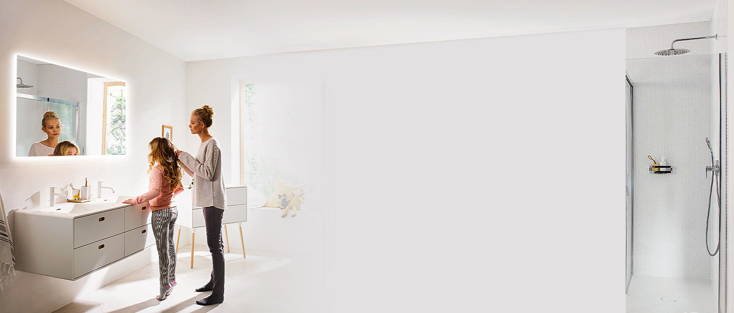 LED дзеркало для ванної кімнати 80x60 см з підсвічуванням, 3 кольори, регулювання яскравості, антизапарник, годинник, 3x збільшення