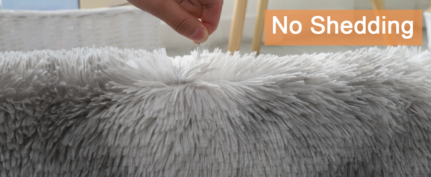 Килимок для вітальні та спальні Gsogcax, 120 x 160 см, сірий, пухнастий, з антиковзаючим покриттям, супер м'який, великий, для дому, сучасний декор, килим на підлогу