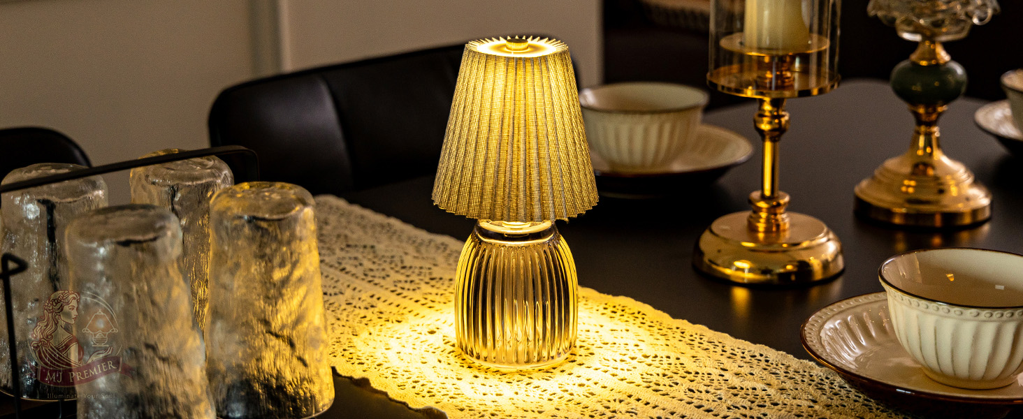 Настільна лампа MJ з таймером, акумуляторна, для дому та декору (сіра)