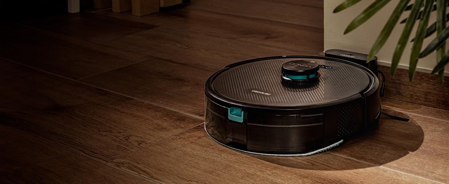 Робот-пилосос та робот-мийник Cecotec Conga M50 з самостійною станцією розрядження. Лазерна навігація, потужність всмоктування 5000Pa, база з баком 3L, багатофункціональна щітка, керування через додаток