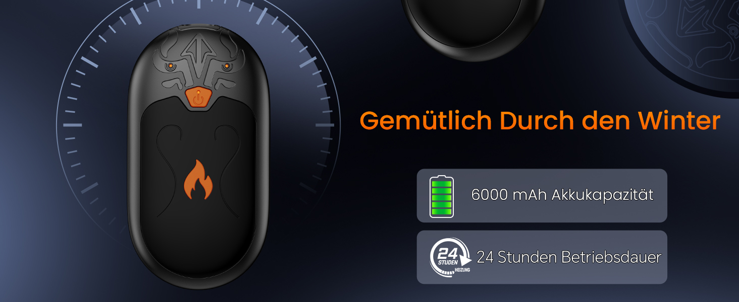 Електричні грілки для рук 2 шт. з підзарядкою, 24 години тепла, 3 режими нагріву, для жінок, чоловіків, пацієнтів з синдромом Рейно, чорний