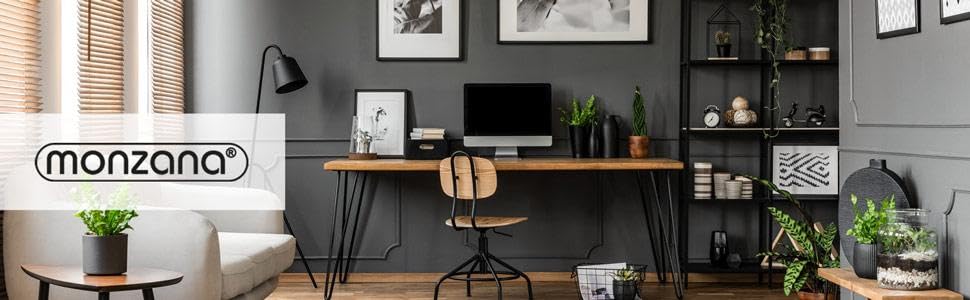 LED лампа Monzana з годинником, будильником, термометром та календарем, регульована яскравість, настільна лампа для дому та офісу (білий/чорний)