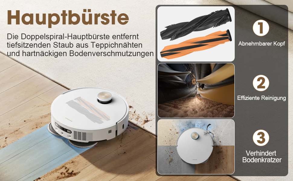 Запчастини для Dreame X30 Ultra, L10s Ultra Gen2, L40 Ultra AE, Mova E30 Ultra: комплект аксесуарів (2 основні щітки, 4 фільтри, 4 мікрофібри, 4 бічні щітки, 4 мішки для пилу)