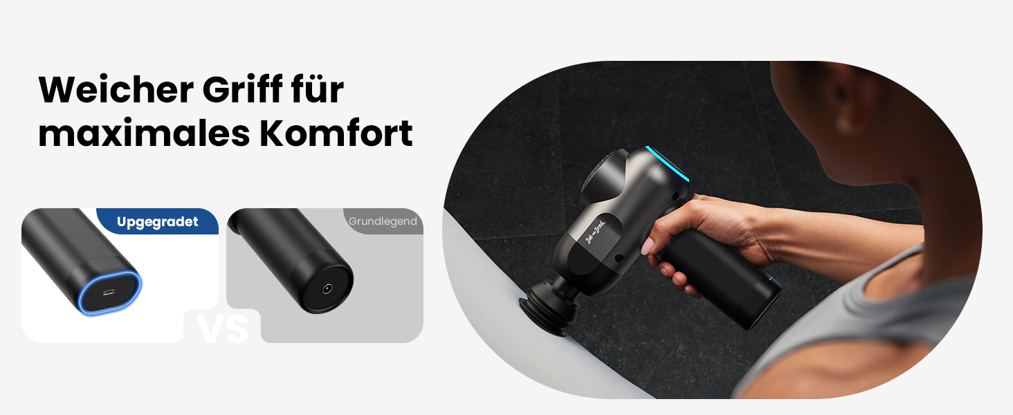 Bob & Brad C2 Deep Tissue Massage Gun - Muscle Massager with 5 Speed Settings & 5 Attachments for Home, Office, Workout, Recovery & Pain Relief - Black