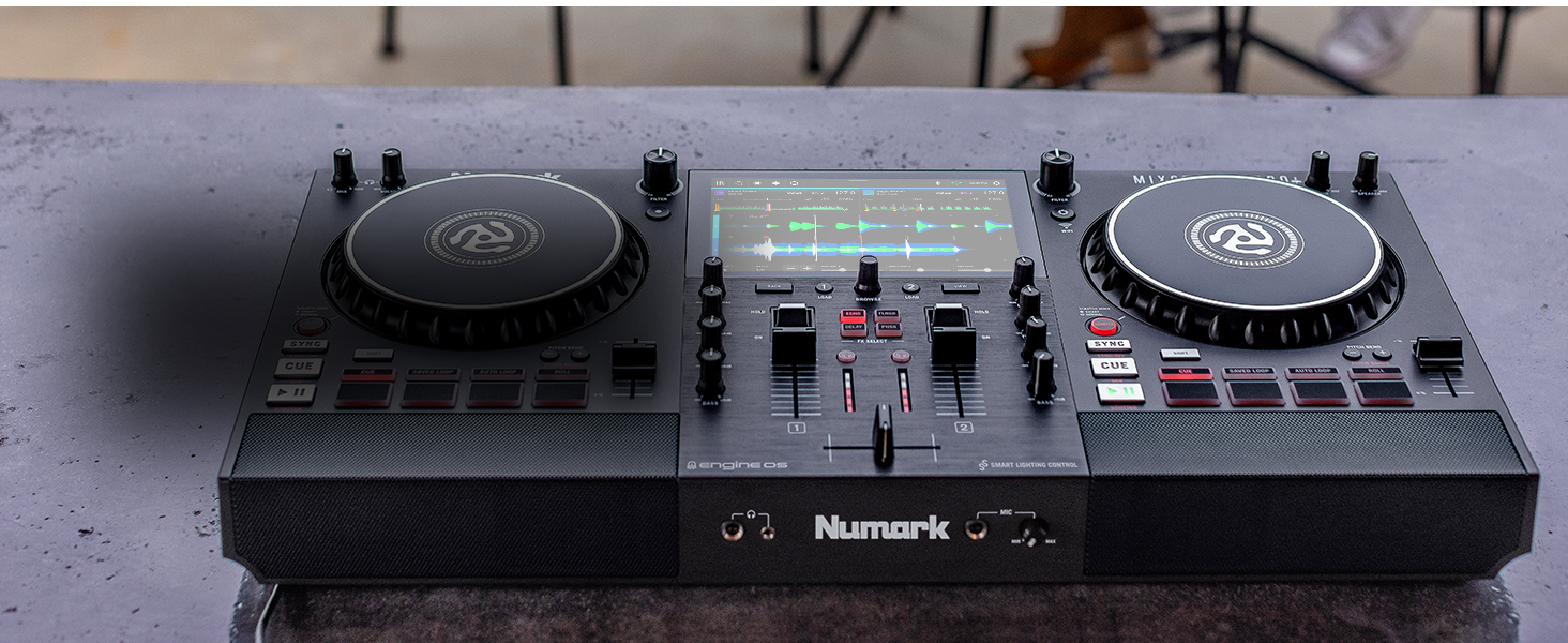 DJ-контролер Numark Mixstream Pro+ з розділенням STEM, 2 деки, Wi-Fi, 7