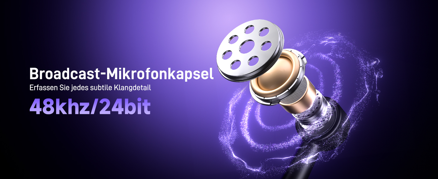 Мікрофон MAONO DM40 Pro бездротовий для ПК з RGB-підсвіткою та ШІ-зміною голосу, шумозаглушення, для геймінгу, подкастингу, стрімінгу, чорний