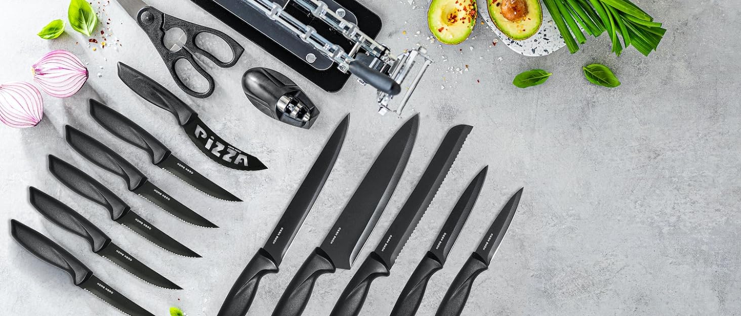 Home Hero Stainless Steel Kitchen Knife Set - 4 Piece Steak Knife Set