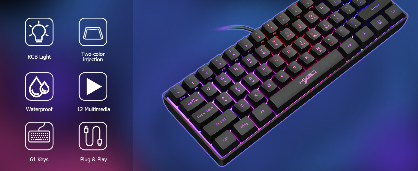 Ігровий набір 4 в 1: Клавіатура 60%, Миша, Навушники та Pad. Білий. RGB, Anti-Ghosting, 2400 DPI