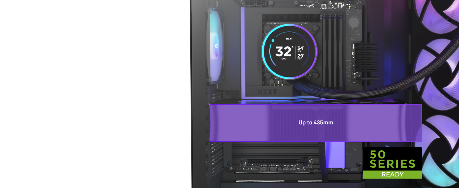Корпус ПК NZXT H9 Flow 2025 – великий Mid-Tower з двома камерами, чорний – 3 x 140мм та 1 x 120мм вентилятори, підтримка радіатора 420мм, загартоване скло, Back-Connect
