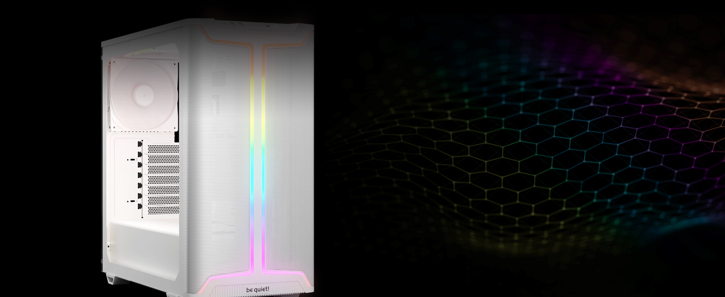 be quiet! Pure Base 501 DX White - корпус ПК з 3 вентиляторами Pure Wings 3 140mm PWM, високий статичний тиск, ARGB-підсвітка