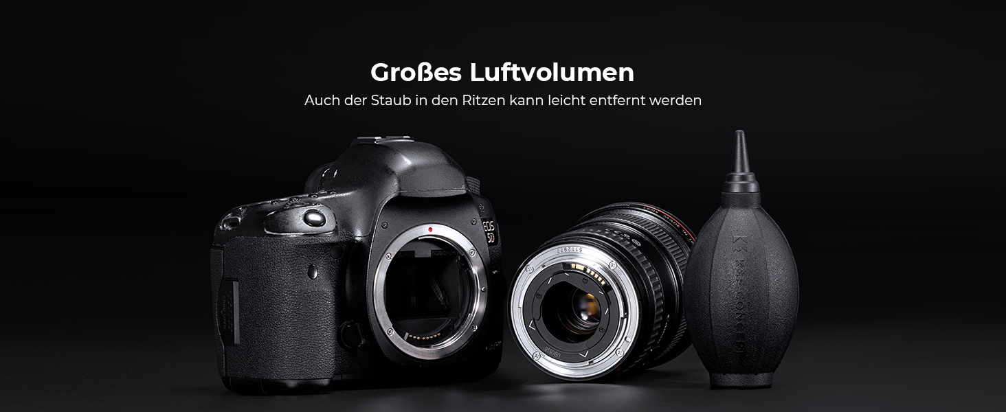 Набір для чищення оптики K&F Concept 15-в-1: лінзи, об'єктиви, сенсори. З рідиною для чищення, Lenspen, Blasebalg, мікрофіброю та серветками.